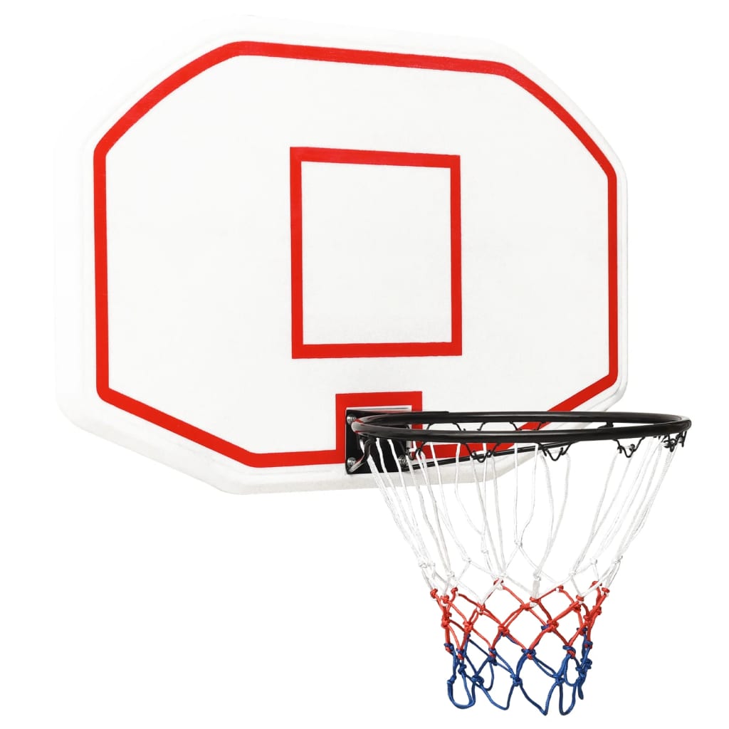 Basketball Backboard White 109x71x3 cm Polyethene - Upclimb Ltd