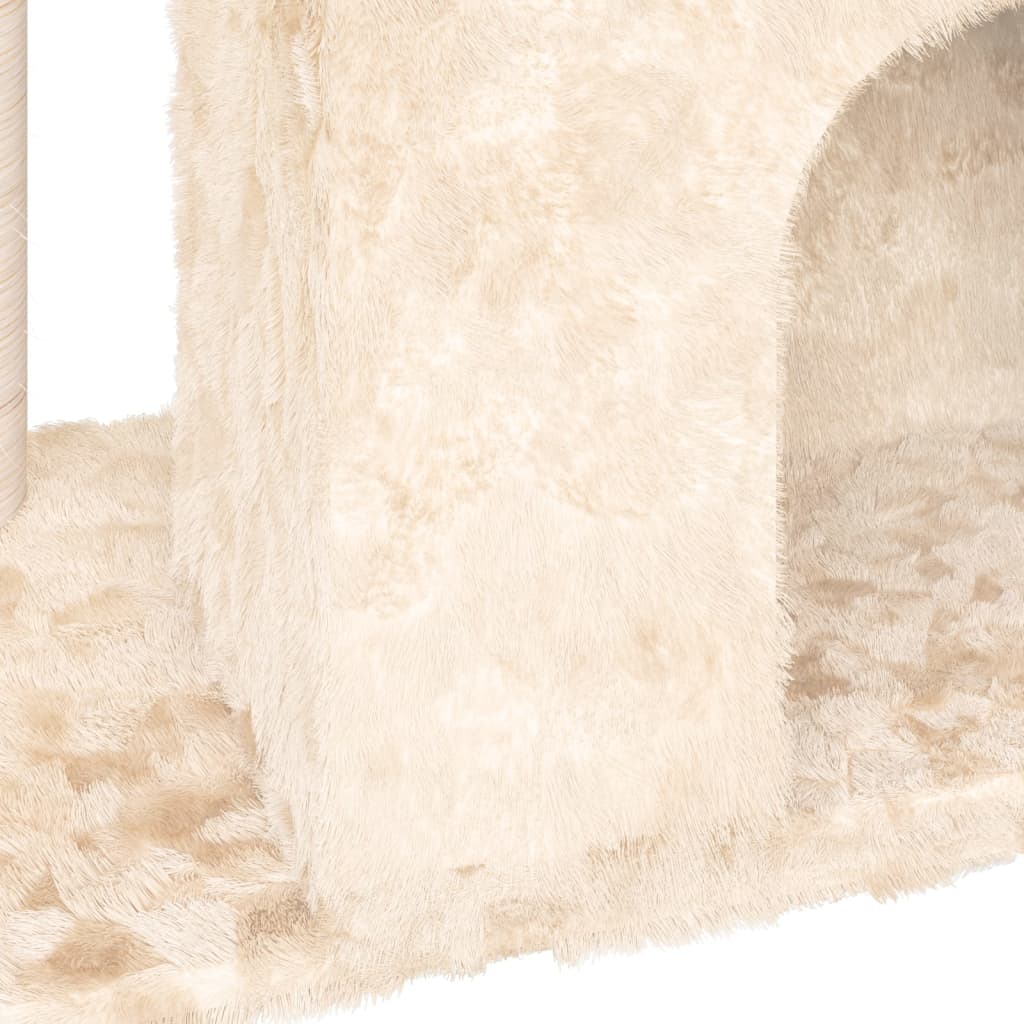 vidaXL Cat Tree with Sisal Scratching Post Cream 51 cm