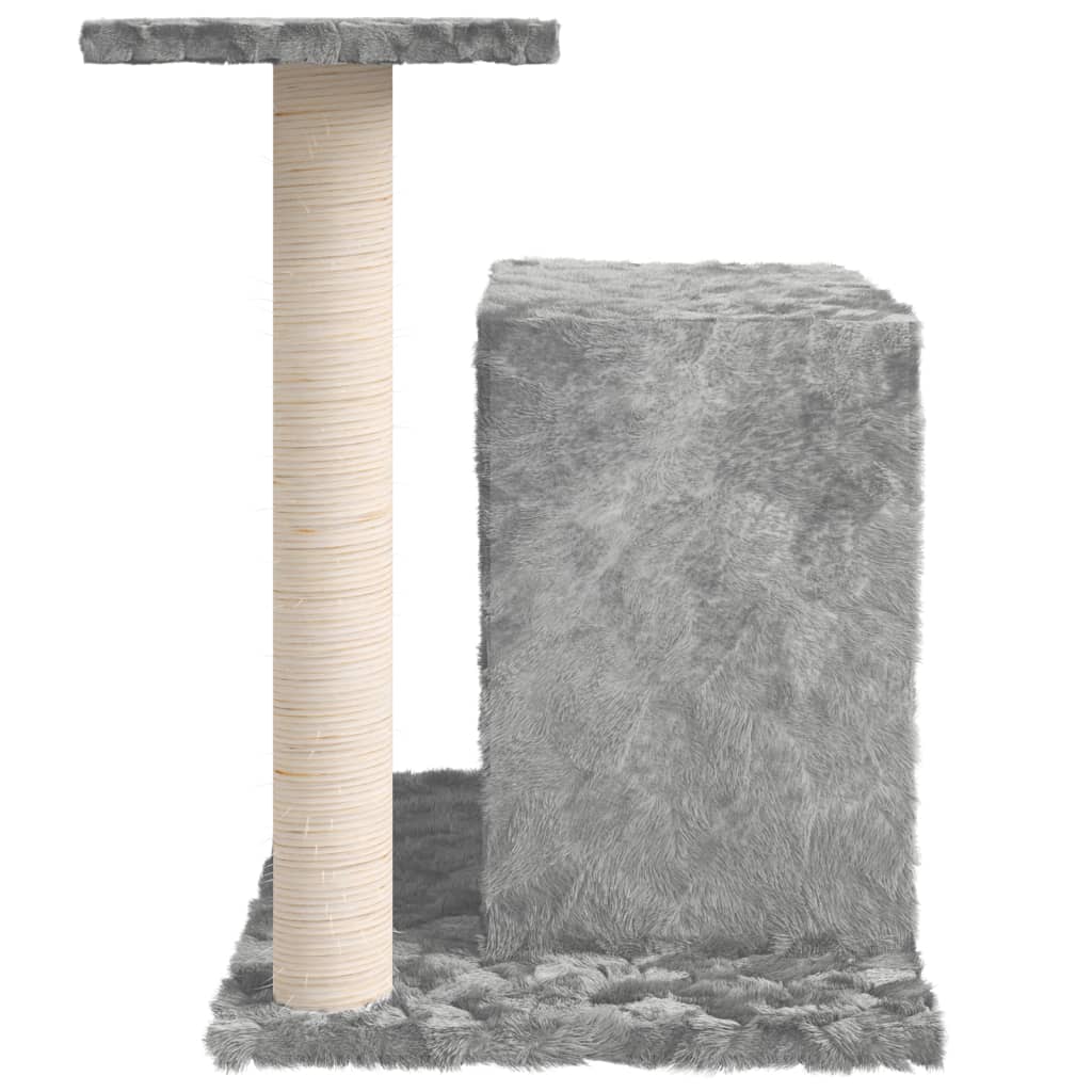 vidaXL Cat Tree with Sisal Scratching Post Light Grey 51 cm