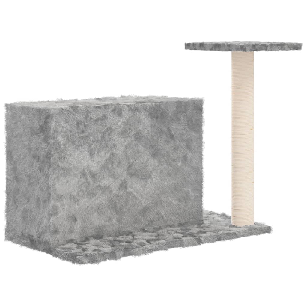 vidaXL Cat Tree with Sisal Scratching Post Light Grey 51 cm