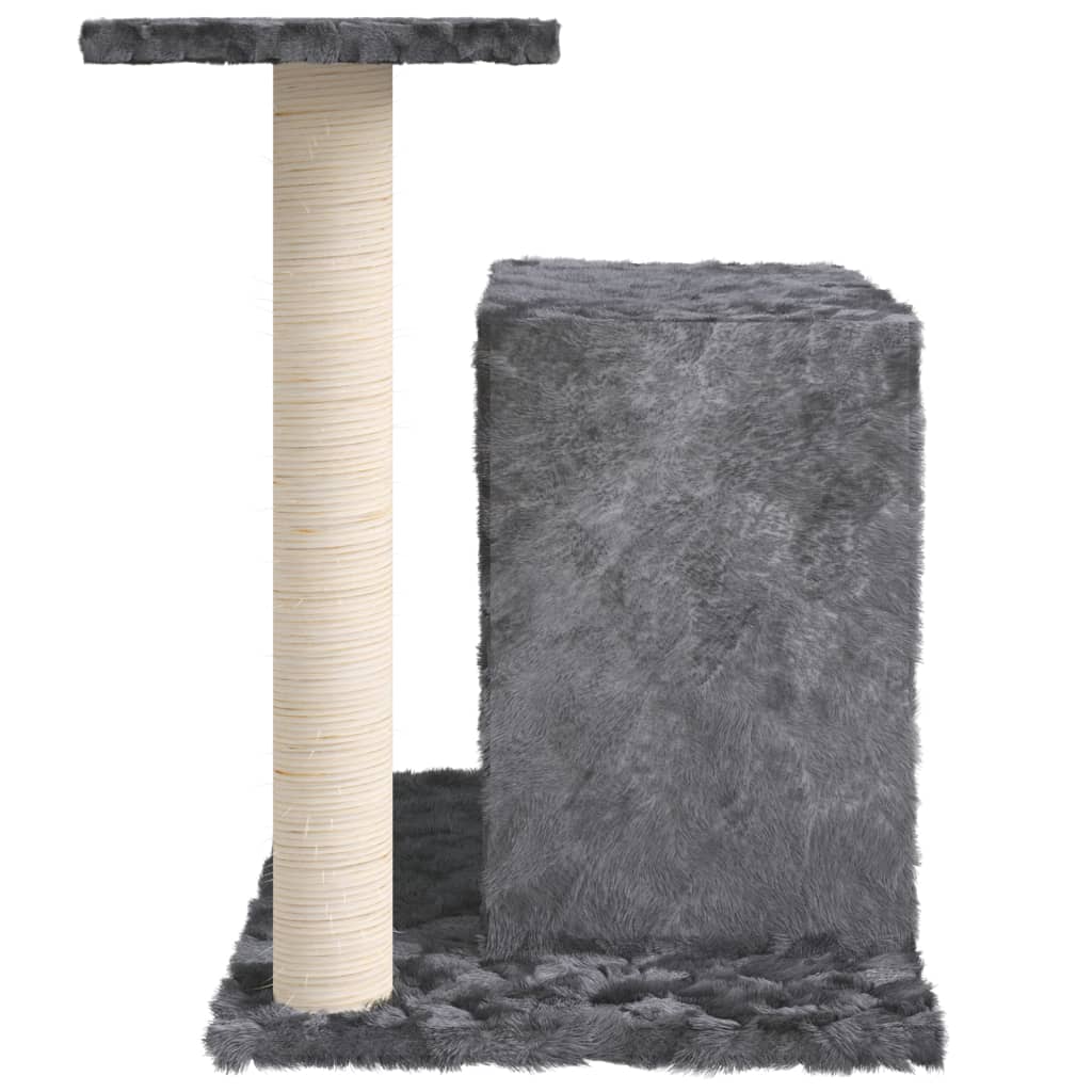 vidaXL Cat Tree with Sisal Scratching Post Dark Grey 51 cm