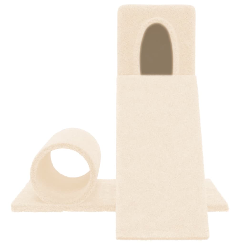 vidaXL Cat Tree with Sisal Scratching Post Cream 59 cm