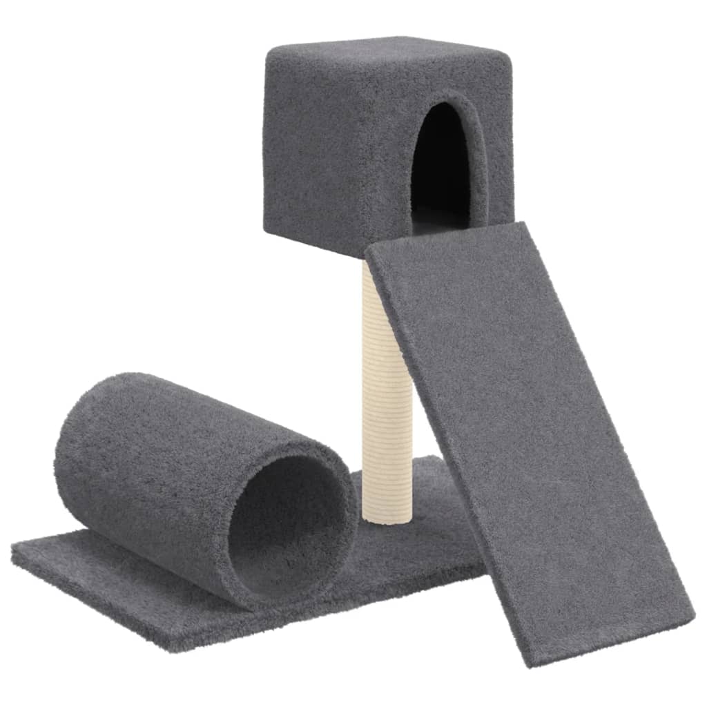 vidaXL Cat Tree with Sisal Scratching Post Dark Grey 59 cm