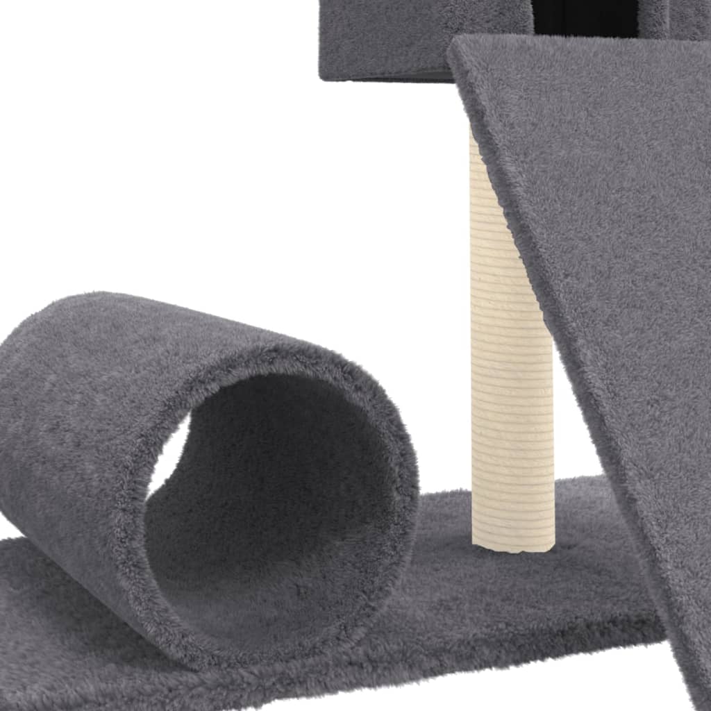 vidaXL Cat Tree with Sisal Scratching Post Dark Grey 59 cm