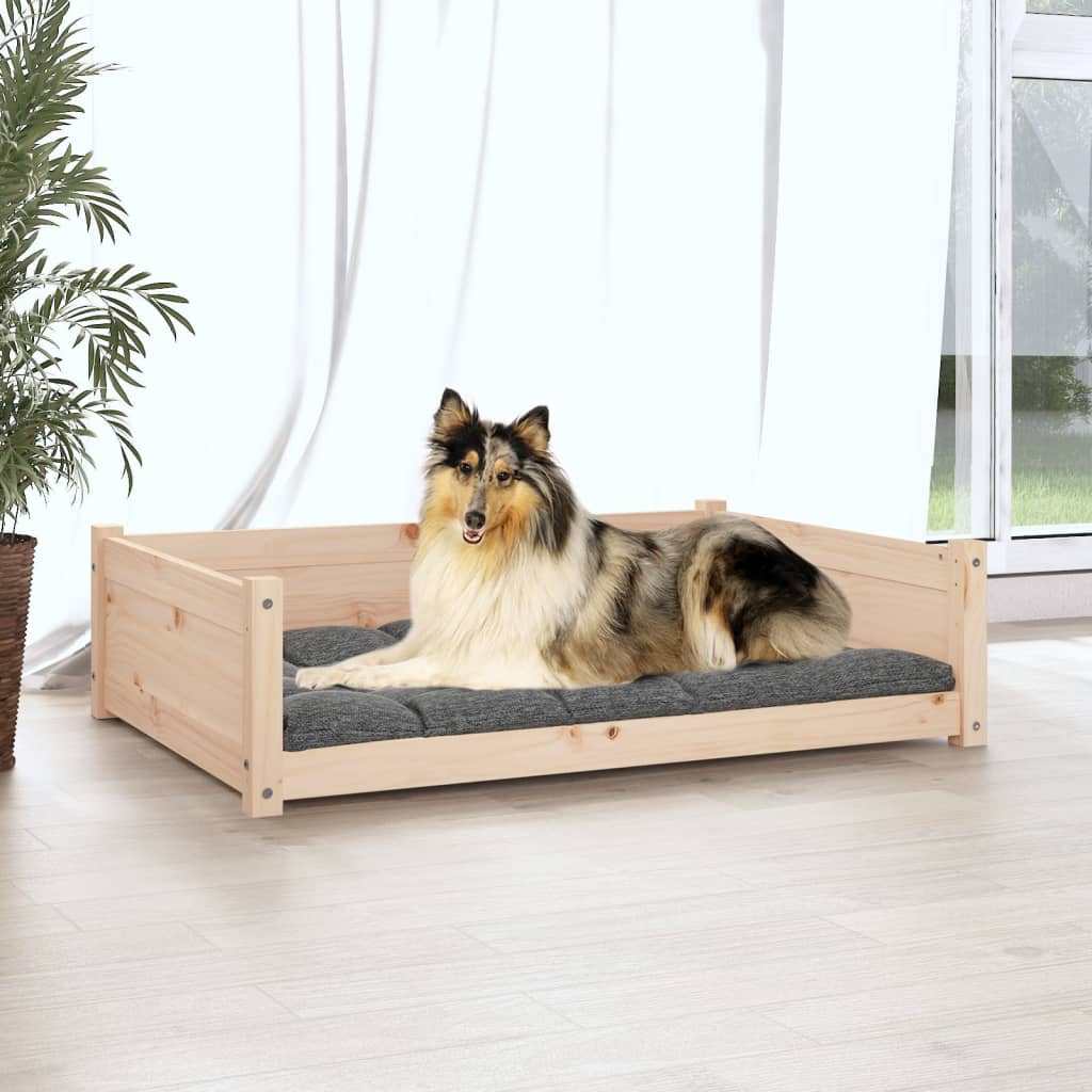 Hondenbed 95,5x65,5x28 cm massief grenenhout