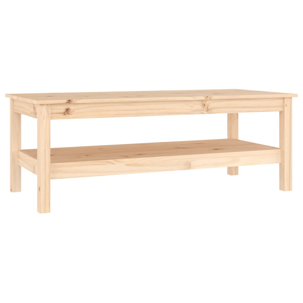 Table Basse 110x50x40 cm Bois Massif Pin