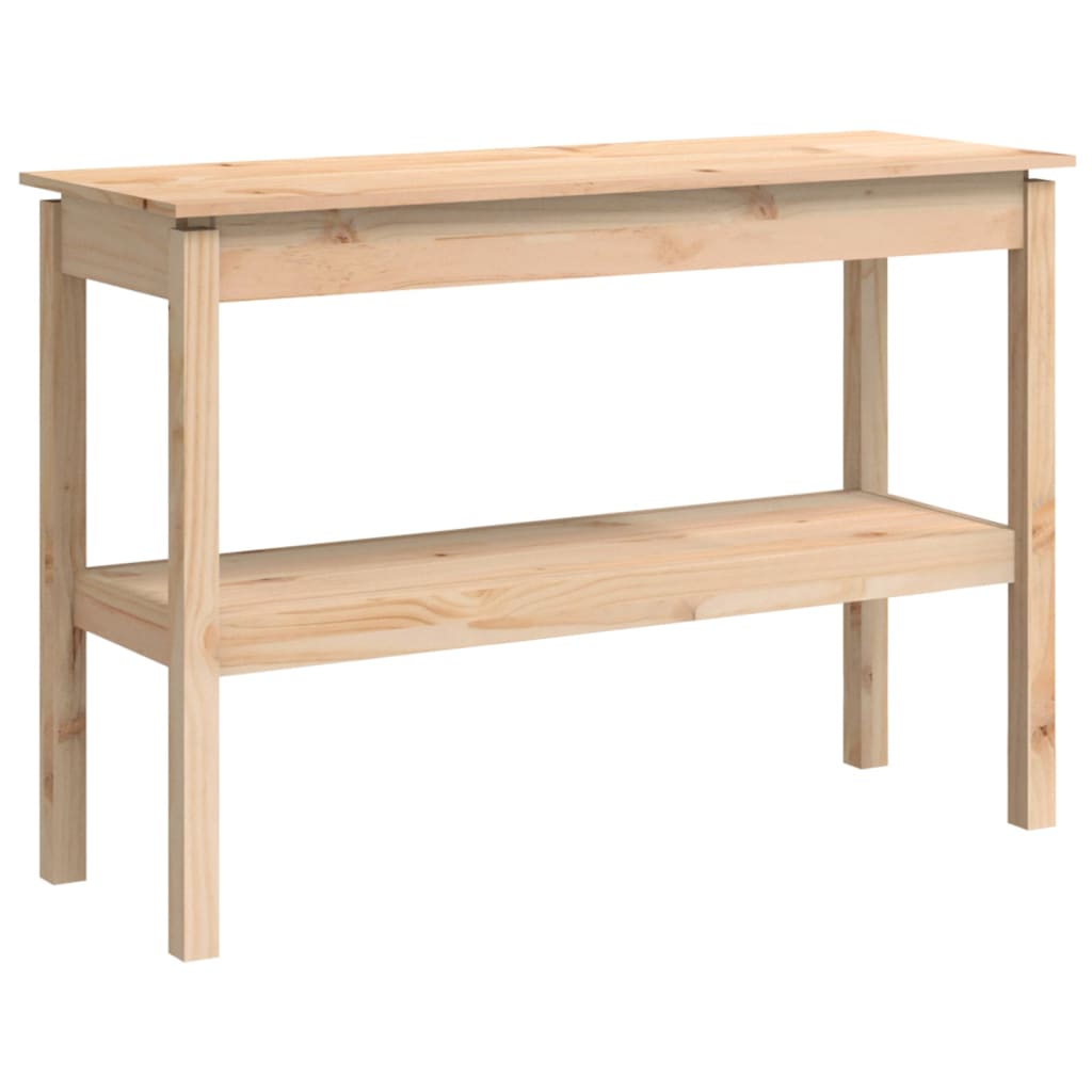 Table Console 110x40x75 cm Bois Massif Pin