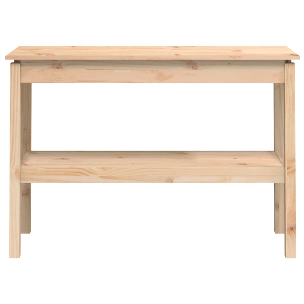 Table Console 110x40x75 cm Bois Massif Pin