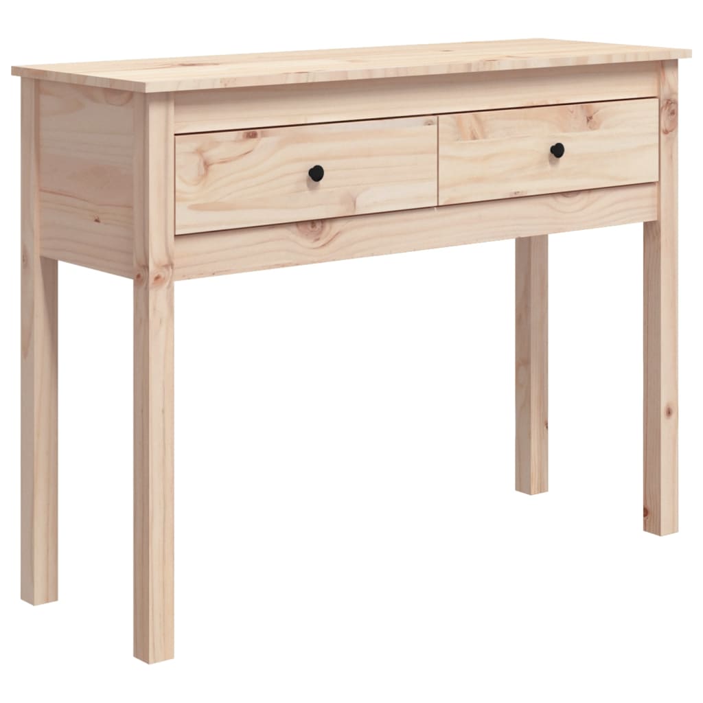 Table Console 100x35x75 cm Bois Massif Pin