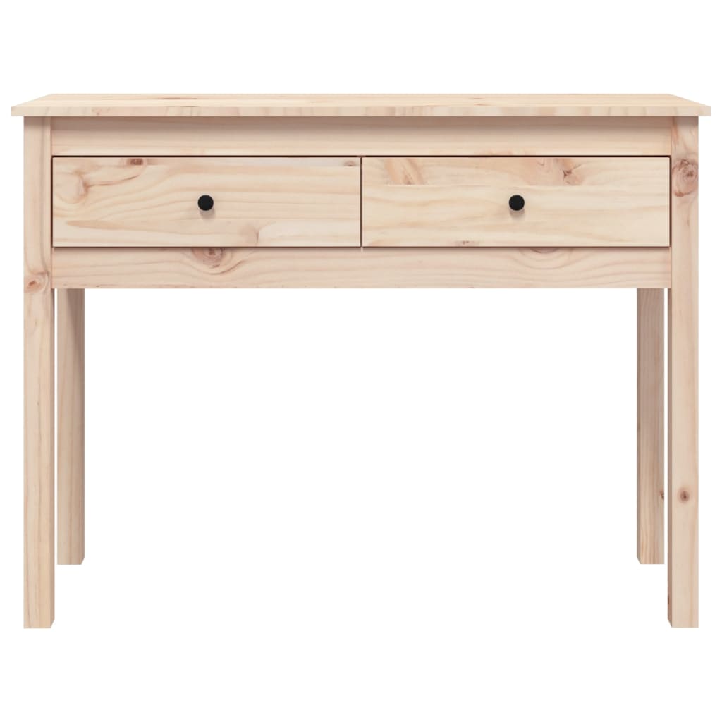 Table Console 100x35x75 cm Bois Massif Pin