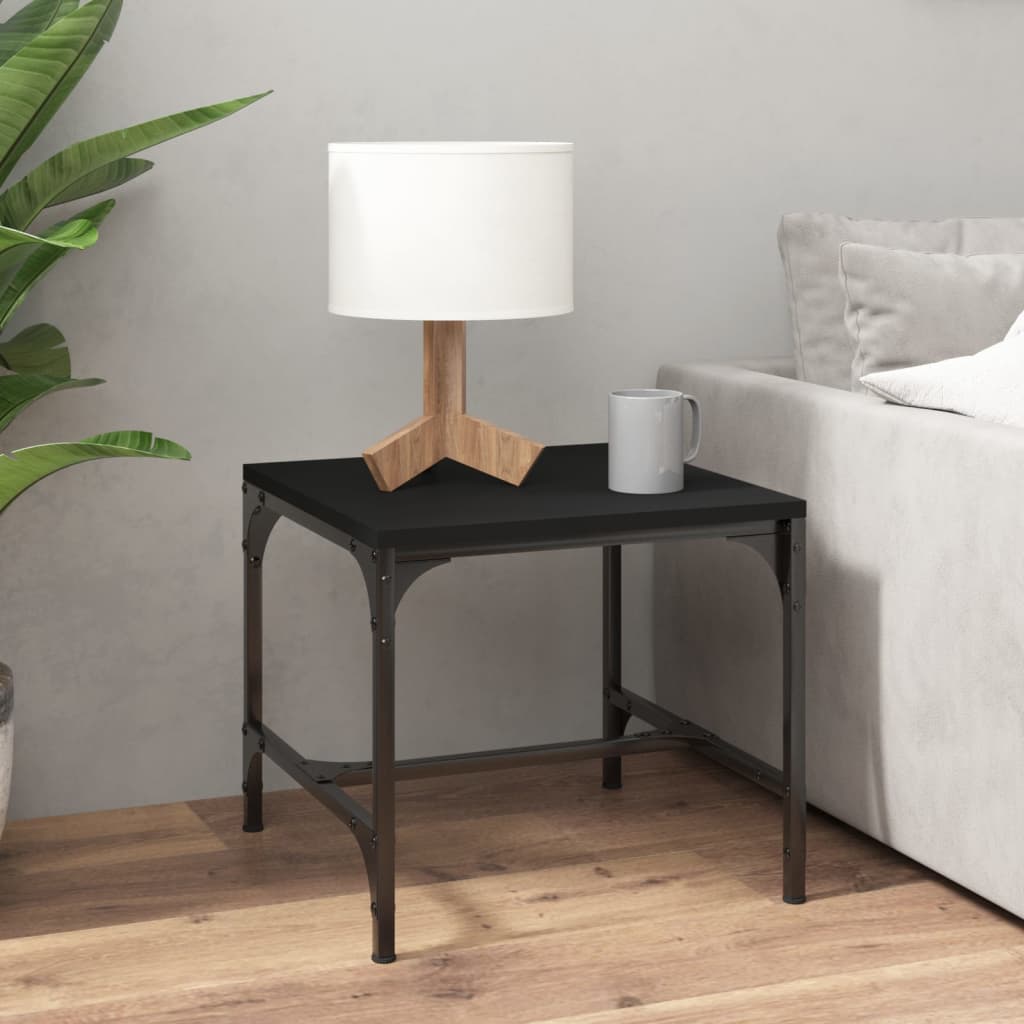 vidaXL Side Table Black 40x40x35 cm Engineered Wood