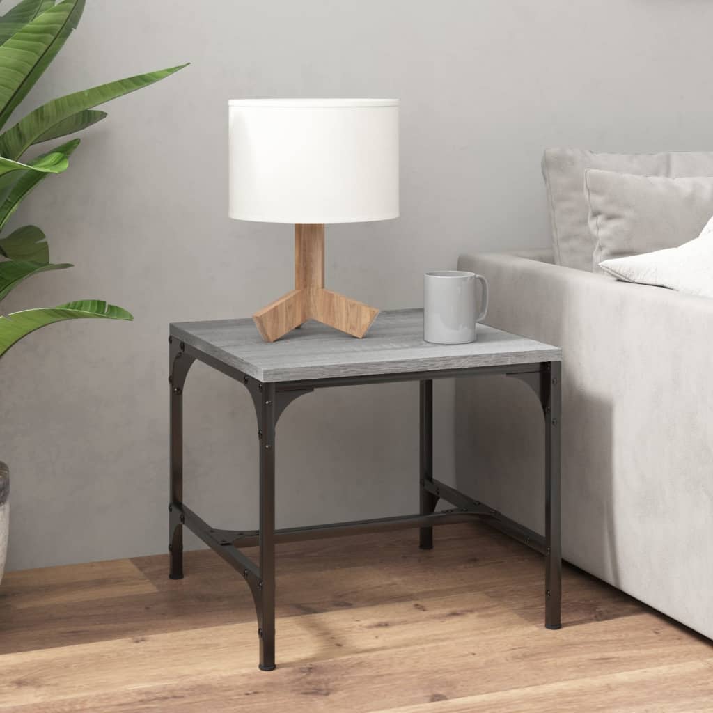 vidaXL Side Table Grey Sonoma 40x40x35 cm Engineered Wood