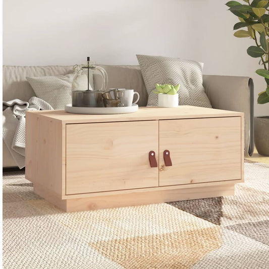 vidaXL Coffee Table 80x50x35 cm Solid Wood Pine