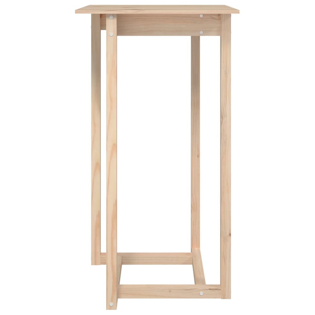 Table de Bar 60x60x110 cm Bois Massif Pin