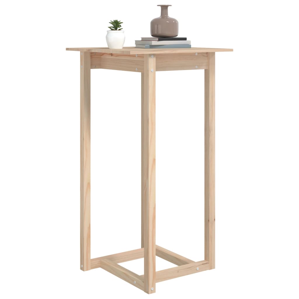 vidaXL Bar Table 60x60x110 cm Solid Wood Pine