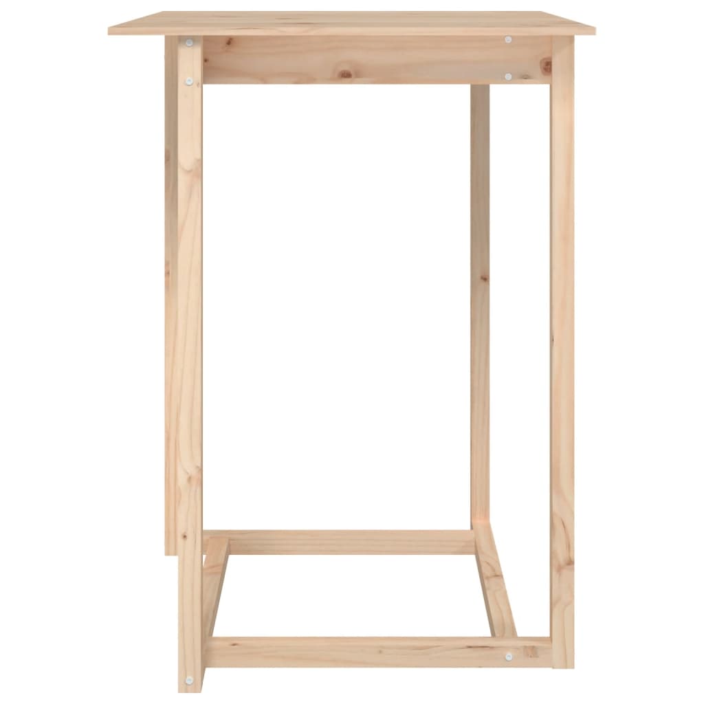 Table de Bar 80x80x110 cm Bois Massif Pin