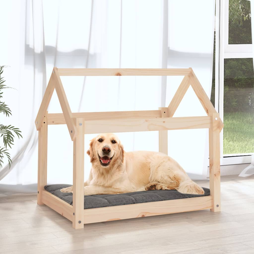 vidaXL Dog Bed 81x60x70 cm Solid Wood Pine