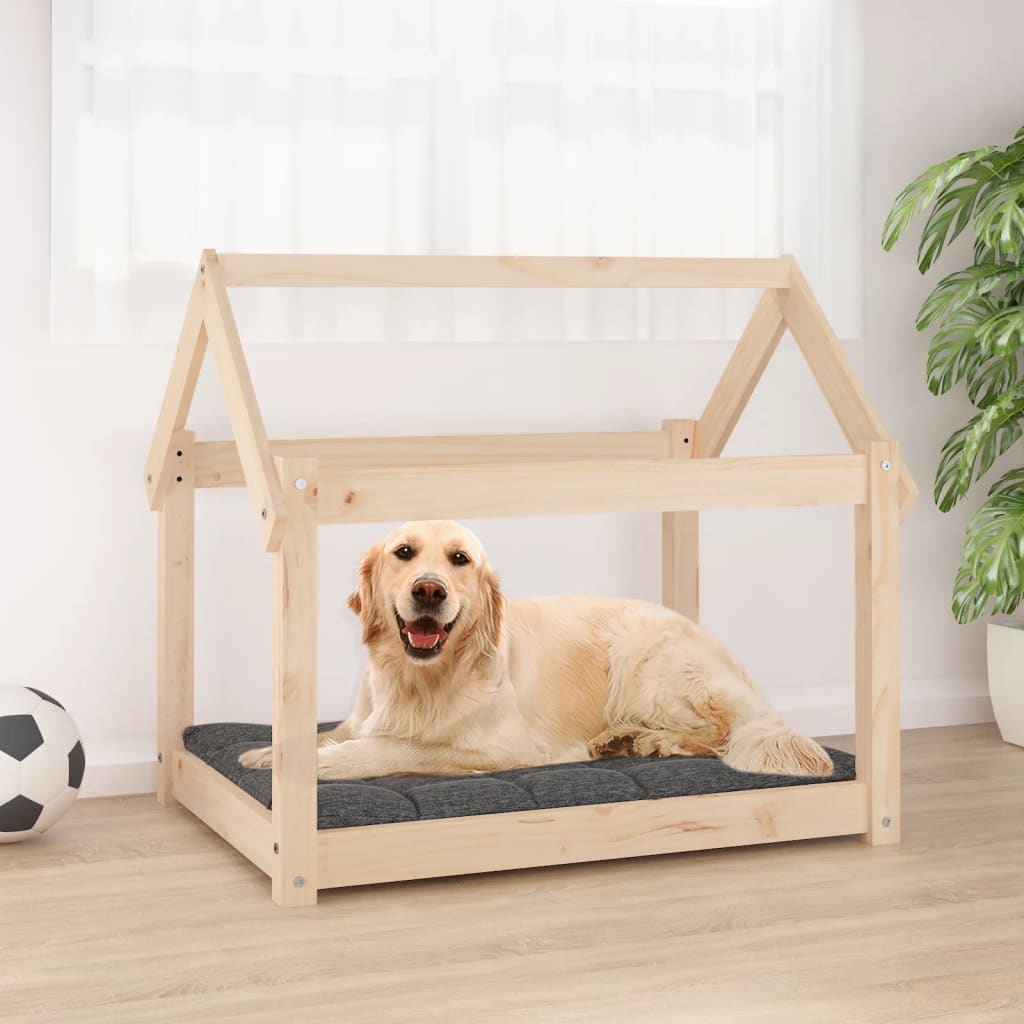 vidaXL Dog Bed 81x60x70 cm Solid Wood Pine