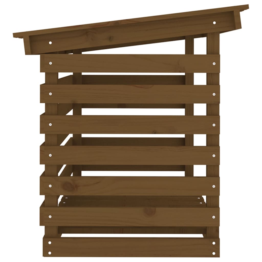 vidaXL Firewood Rack Honey Brown 108x73x79 cm Solid Wood Pine