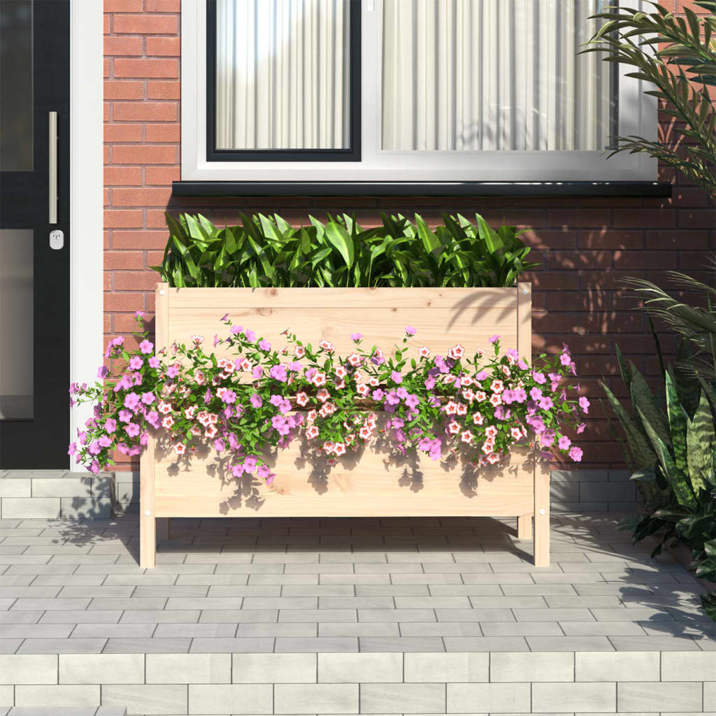 vidaXL Planter 110x84x75 cm Solid Wood Pine