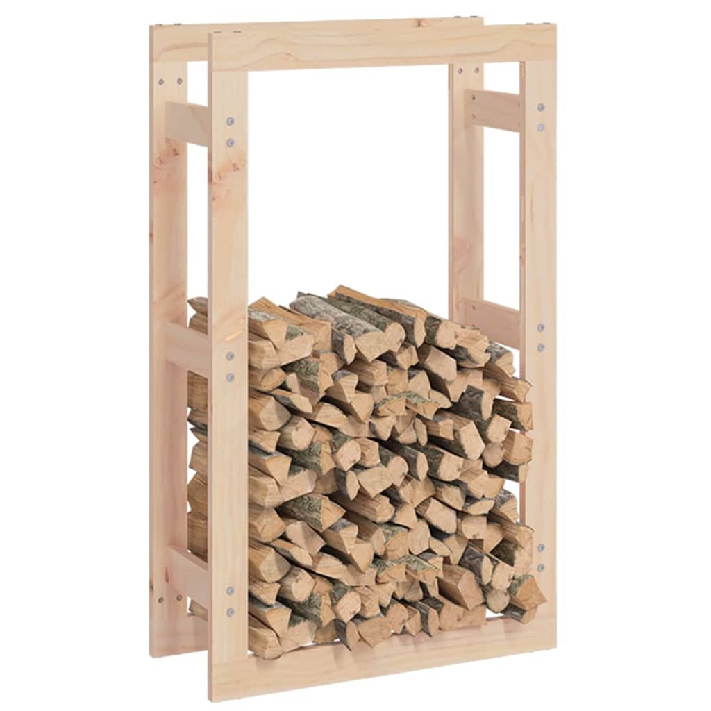 vidaXL Firewood Rack 60x25x100 cm Solid Wood Pine