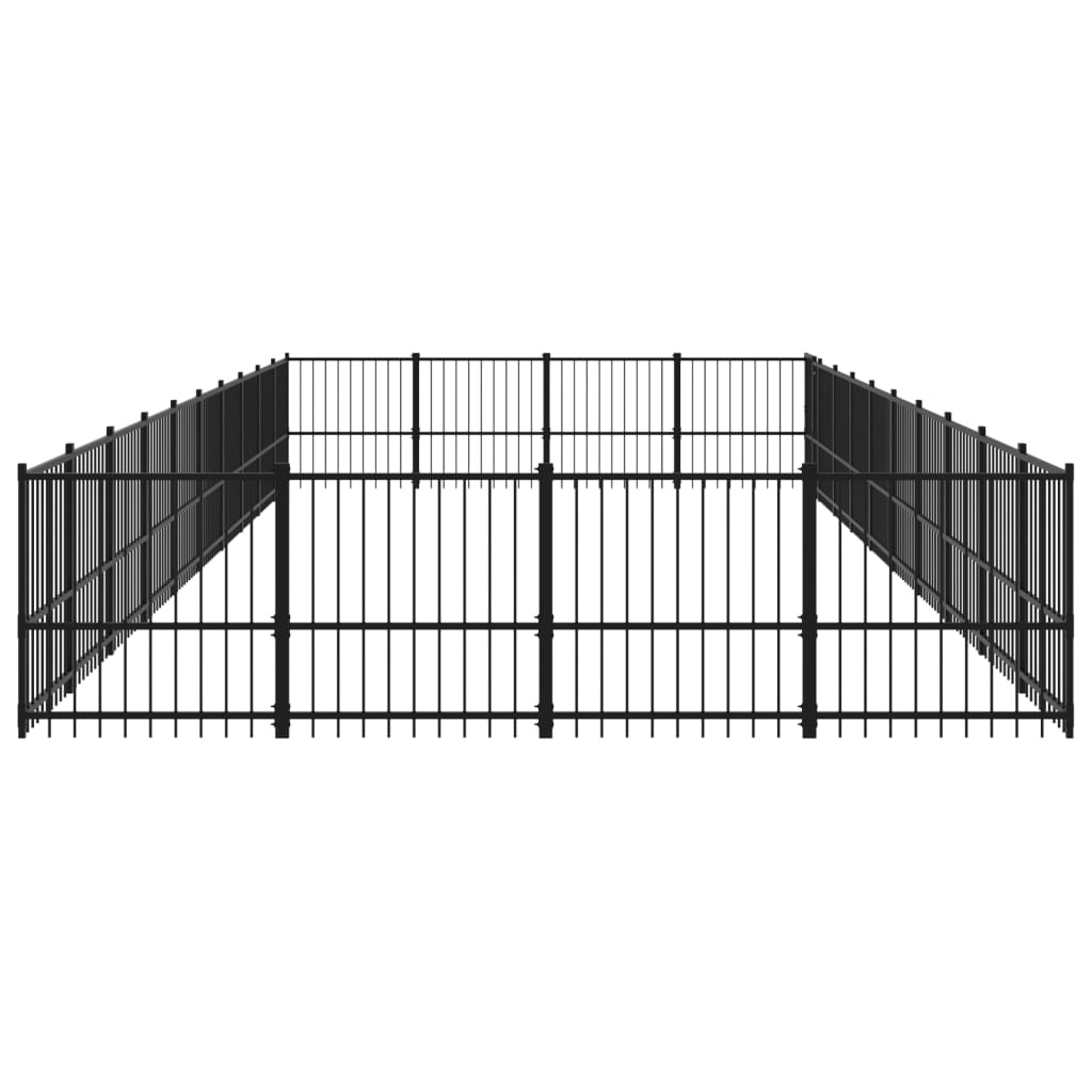 Outdoor Hondenkennel Staal 37,64 m²