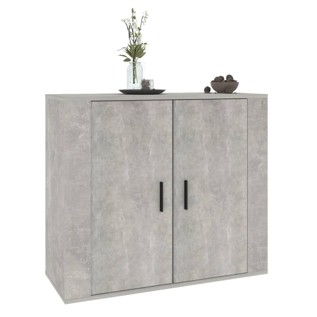 vidaXL Sideboard Concrete Grey 80x33x70 cm Engineered Wood