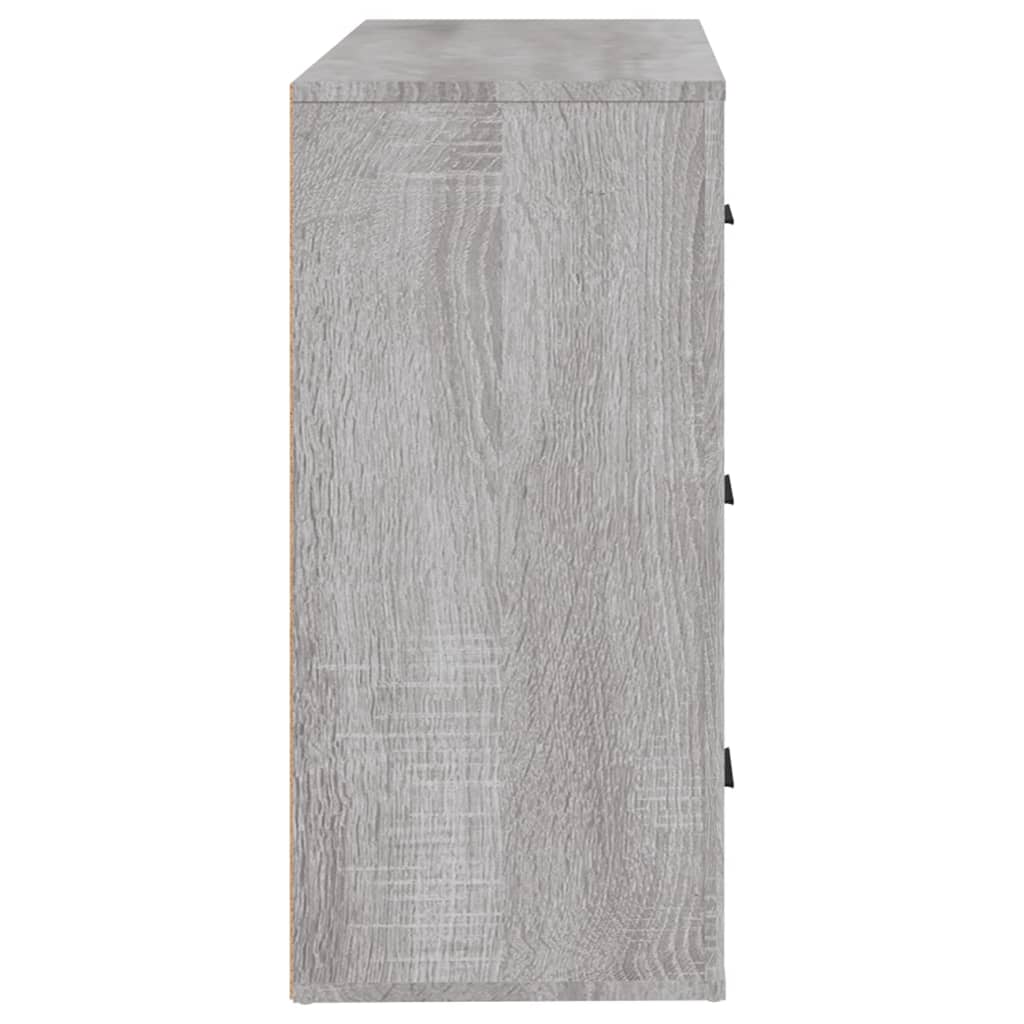Dressoir grijs Sonoma 80x33x70 cm Engineered Wood