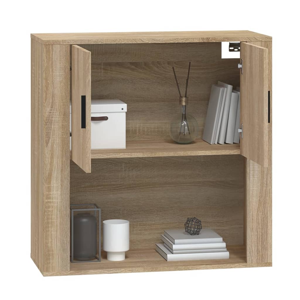 vidaXL Wall Cabinet Sonoma Oak 80x33x80 cm Engineered Wood