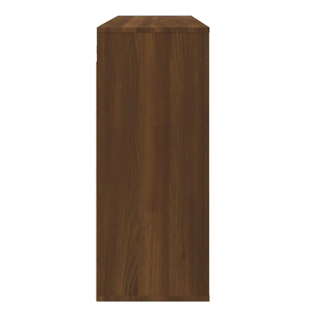 vidaXL Wall Cabinet Brown Oak 80x33x80 cm Engineered Wood