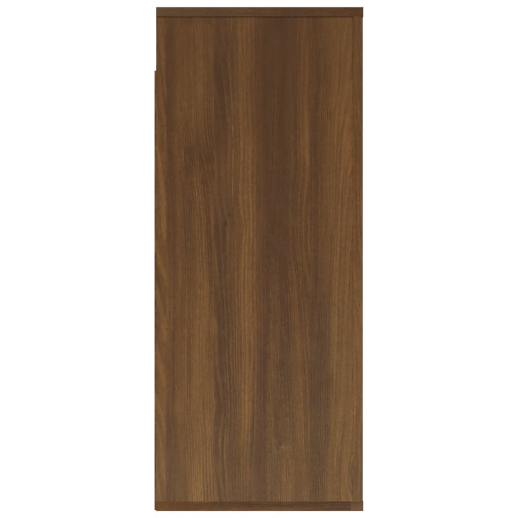 Wandkast Bruin Eiken 80x33x80 cm Engineered Wood