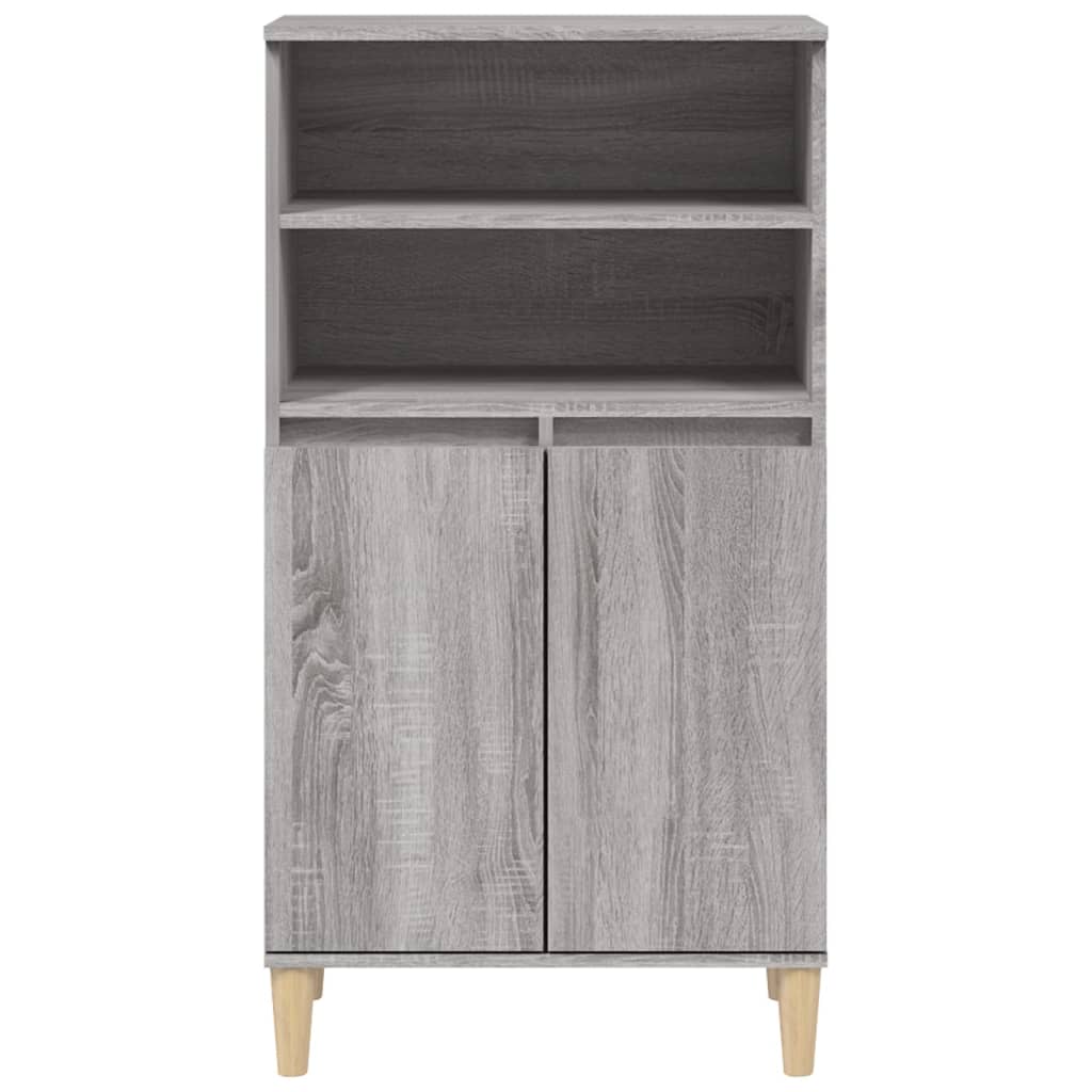 Buffet Gris Sonoma 60x36x110 cm Bois D'ingénierie