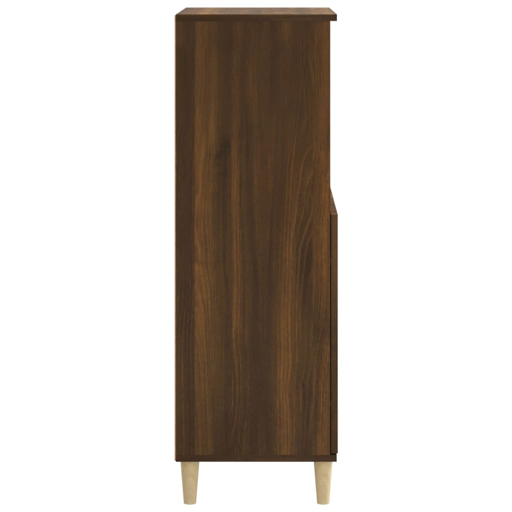 Highboard Bruin Eiken 60x36x110 cm Engineered Wood