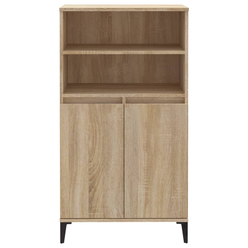 Buffet haut Chêne Sonoma 60x36x110 cm Bois d'ingénierie