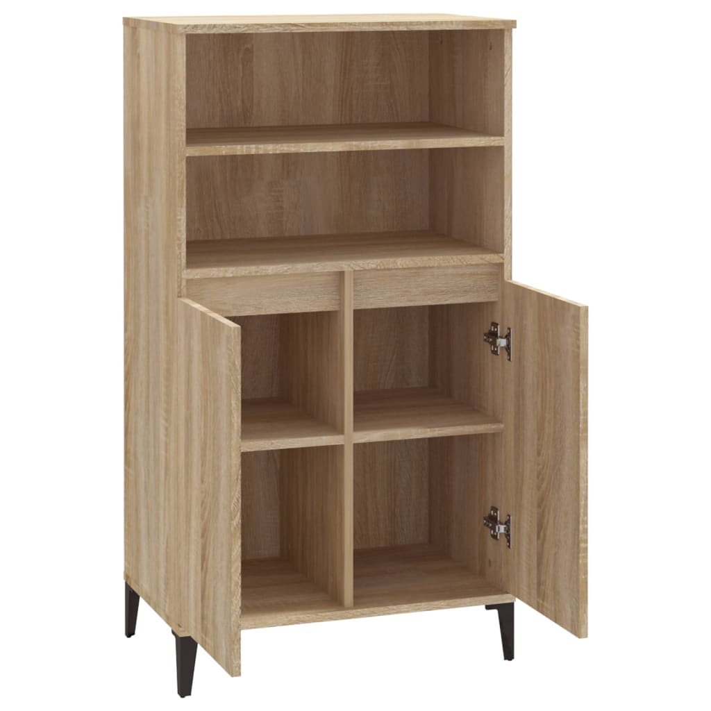 Buffet haut Chêne Sonoma 60x36x110 cm Bois d'ingénierie