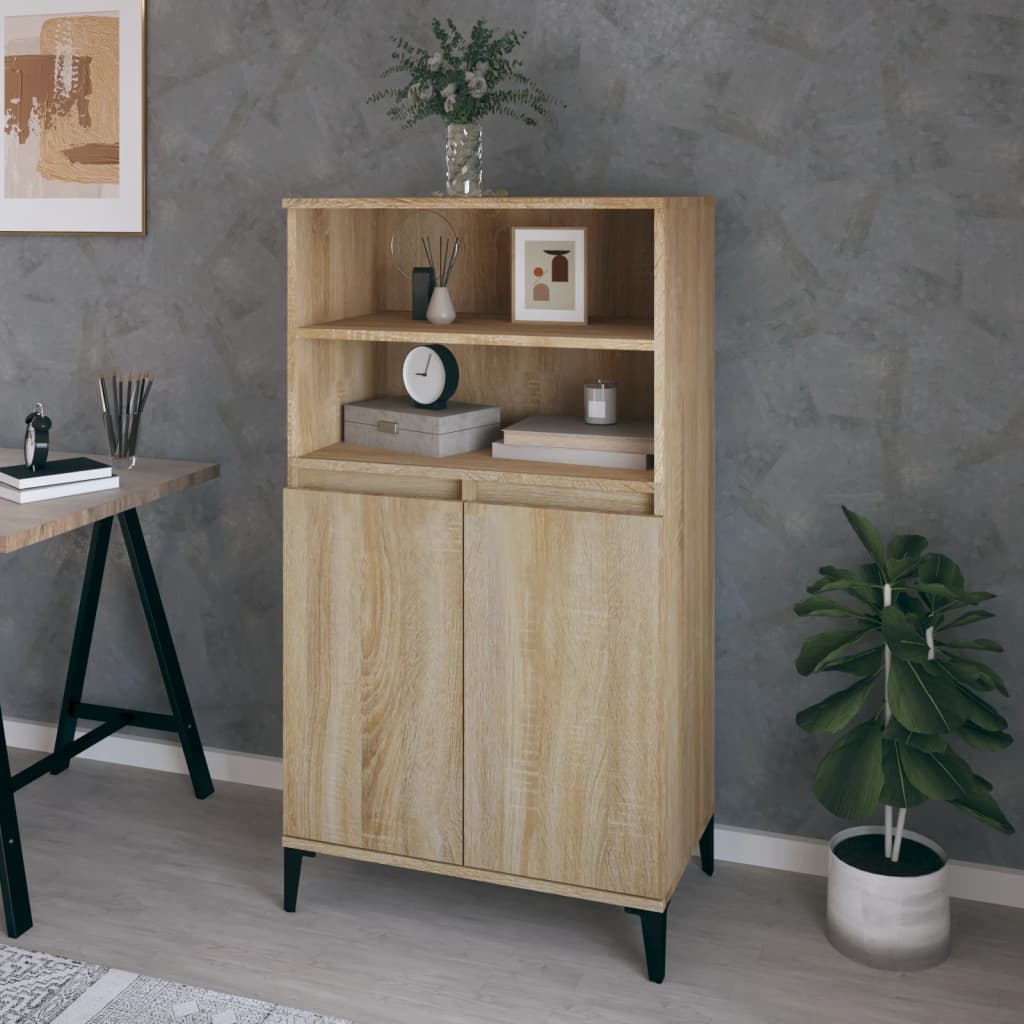 vidaXL Highboard Sonoma Oak 60x36x110 cm Engineered Wood