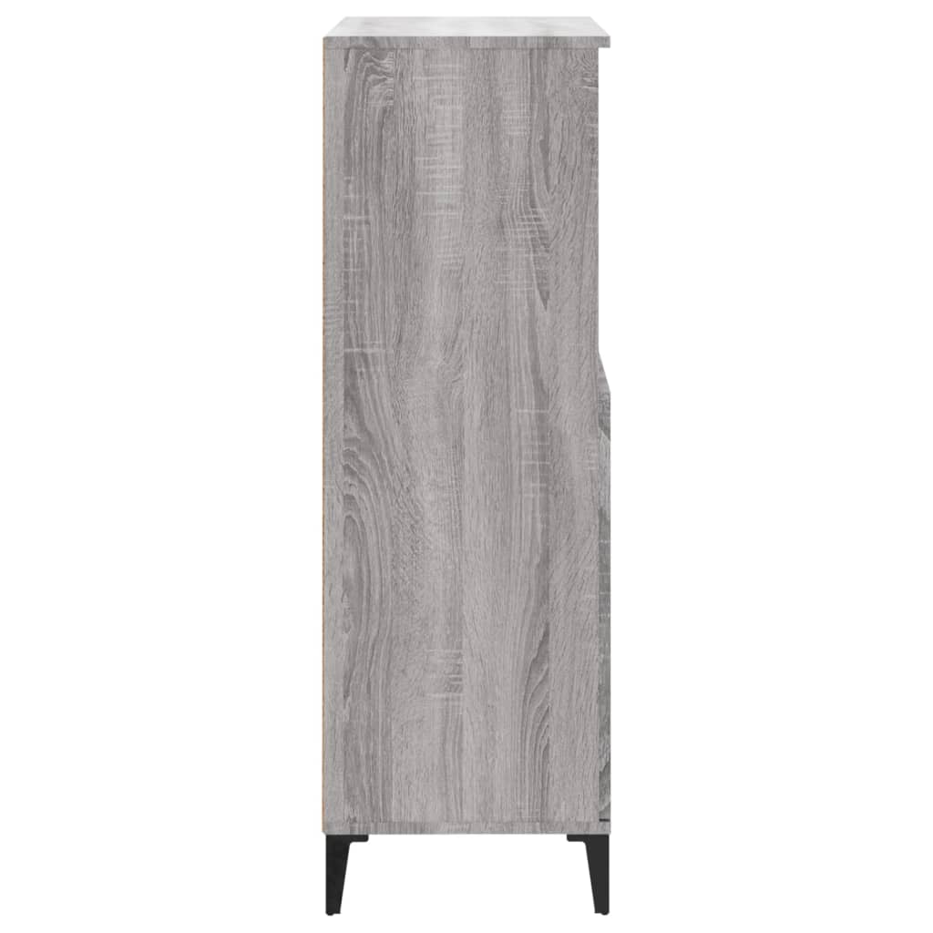 vidaXL Highboard Grey Sonoma 60x36x110 cm Engineered Wood