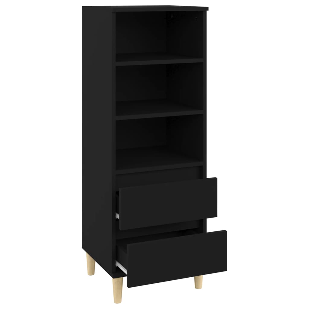 vidaXL Highboard Black 40x36x110 cm Engineered Wood