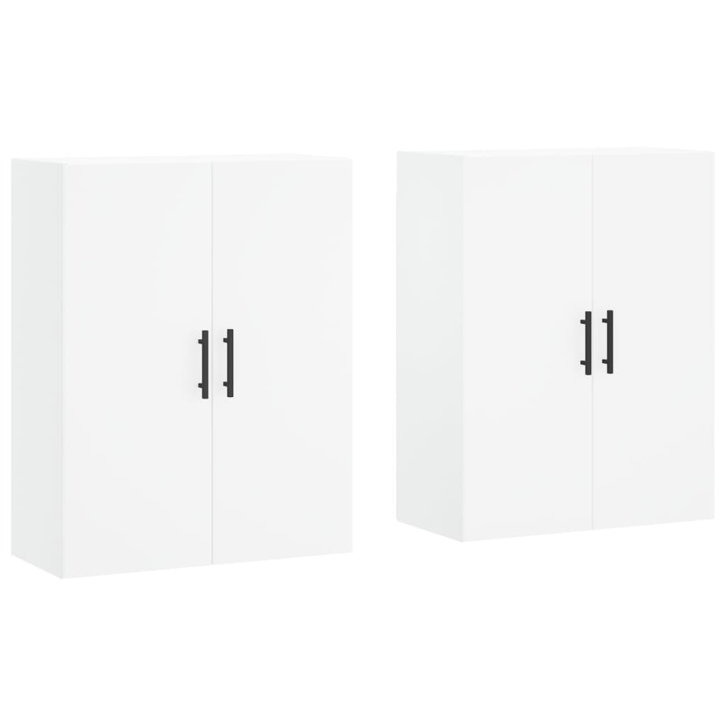 vidaXL Wall Mounted Cabinets 2 pcs White 69.5x34x90 cm