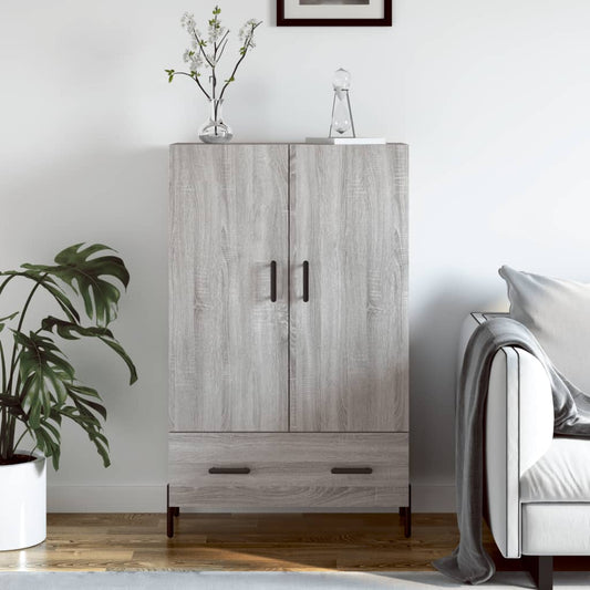 vidaXL Highboard Grey Sonoma 69.5x31x115 cm Engineered Wood