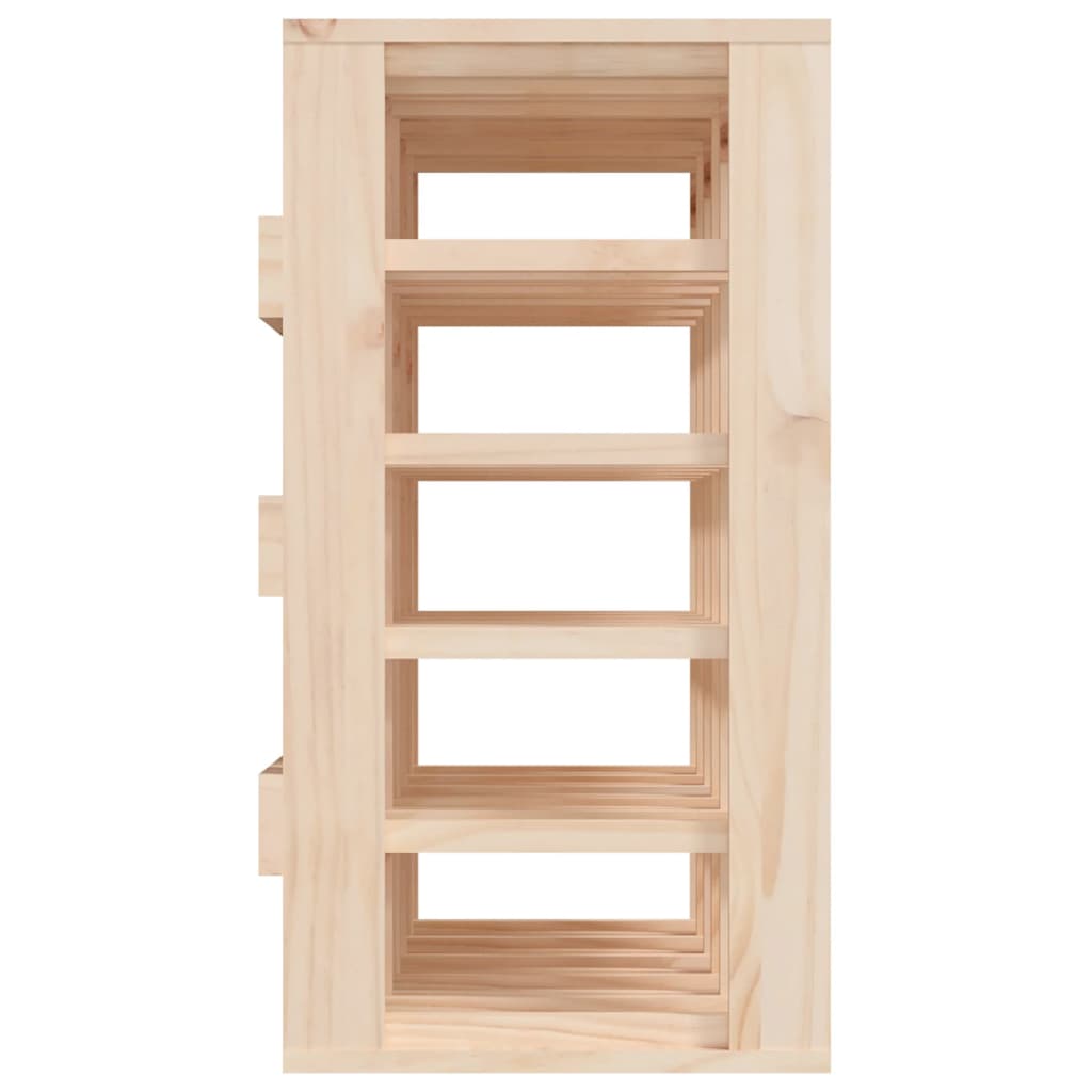 vidaXL Wine Rack 58.5x33x60.5 cm Solid Wood Pine