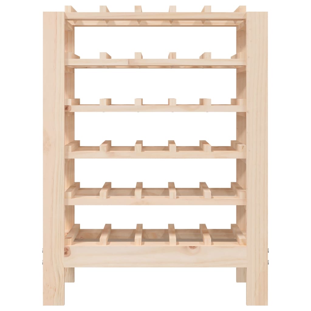 vidaXL Wine Rack 61.5x30x82 cm Solid Wood Pine