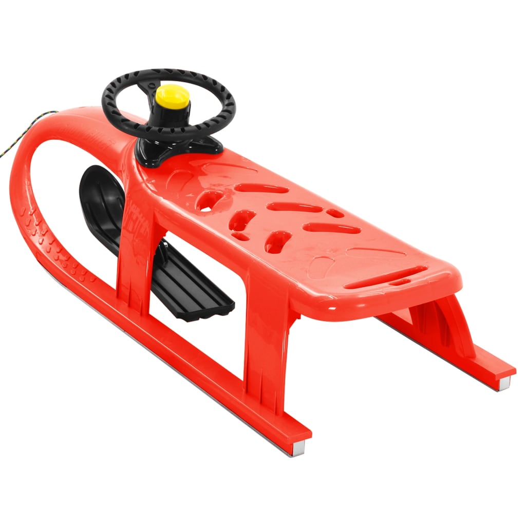 Sledge with Wheel Red 102.5x40x23 cm Polypropylene - Upclimb Ltd