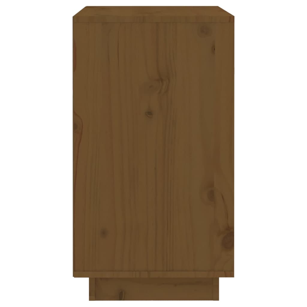 Wijnkast Honey Brown 55,5x34x61 cm massief grenenhout