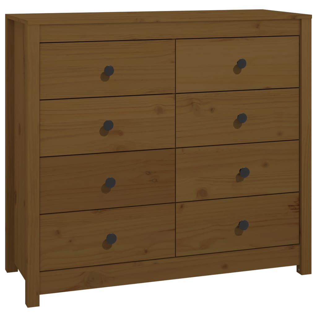 vidaXL Side Cabinet Honey Brown 100x40x90 cm Solid Wood Pine