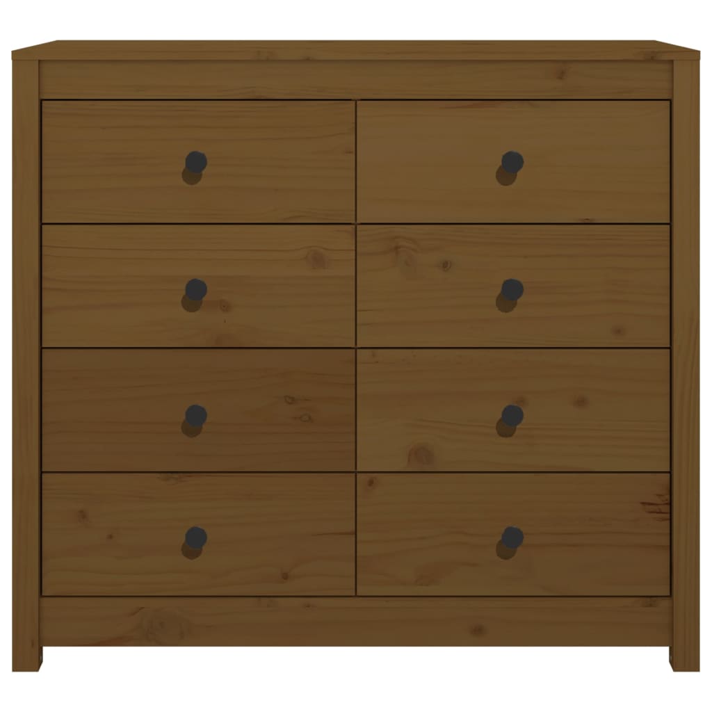 vidaXL Side Cabinet Honey Brown 100x40x90 cm Solid Wood Pine