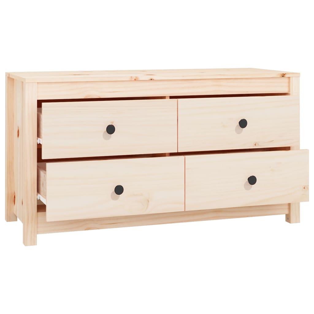 vidaXL Side Cabinet 100x40x54 cm Solid Wood Pine
