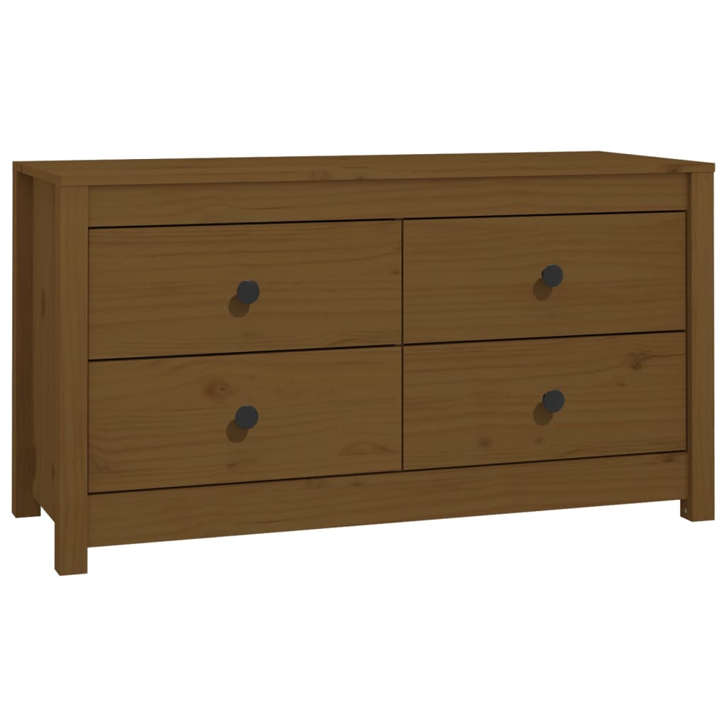 vidaXL Side Cabinet Honey Brown 100x40x54 cm Solid Wood Pine