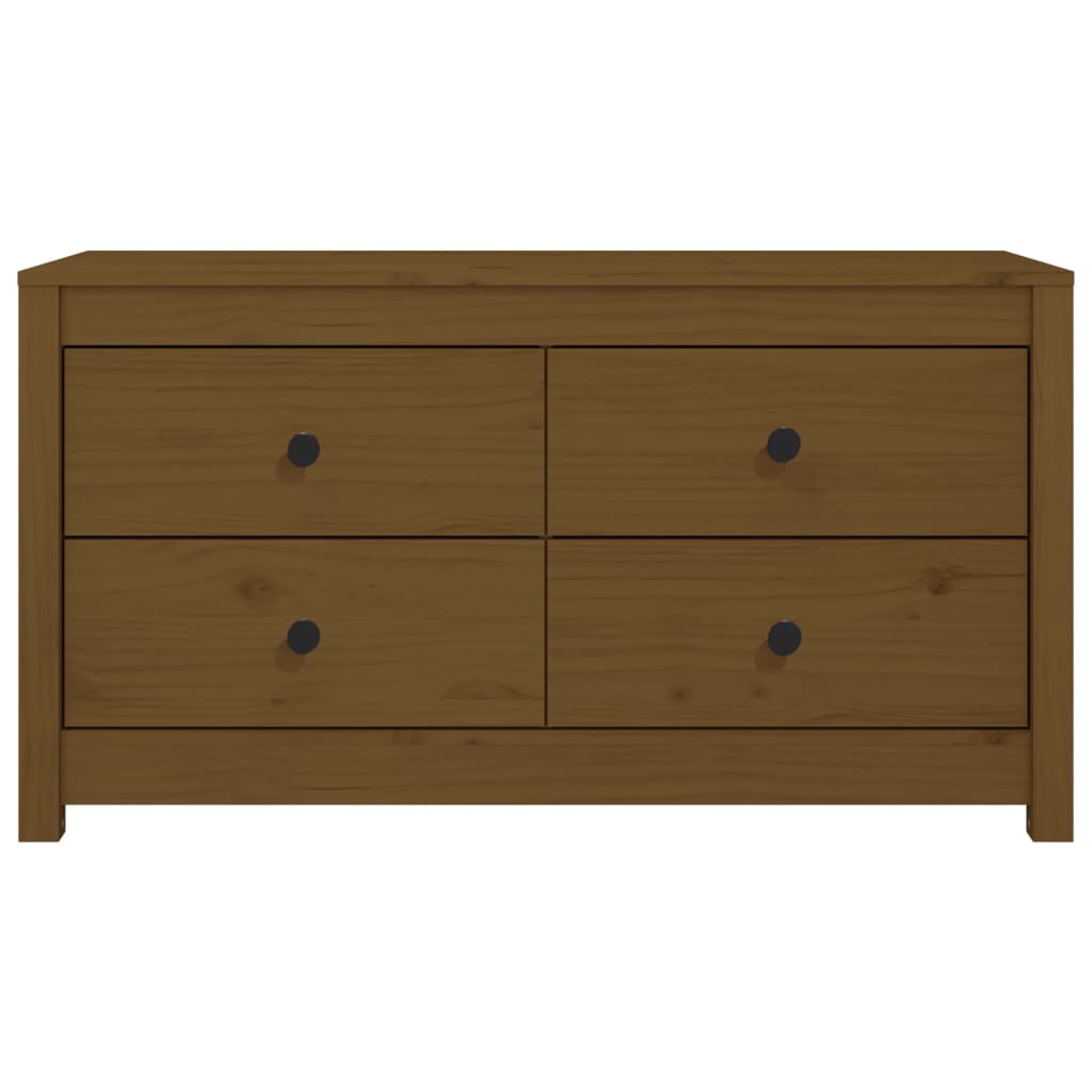 vidaXL Side Cabinet Honey Brown 100x40x54 cm Solid Wood Pine