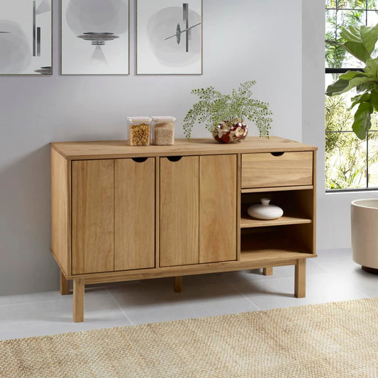 vidaXL Sideboard OTTA 114x43x73.5 cm Solid Wood Pine